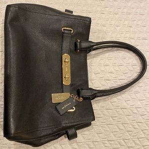 Coach Black and Gold Handbag Purse